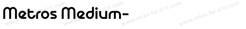 Metros Medium字体转换